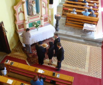 Vysvätenie sochy sv. Floriána