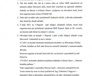 V obecnom Dobrovoľnom hasičskom zbore sa volilo vedenie