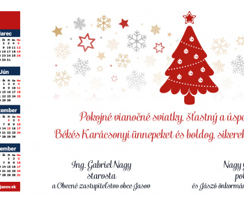 Vianočný a novoročný pozdrav obce